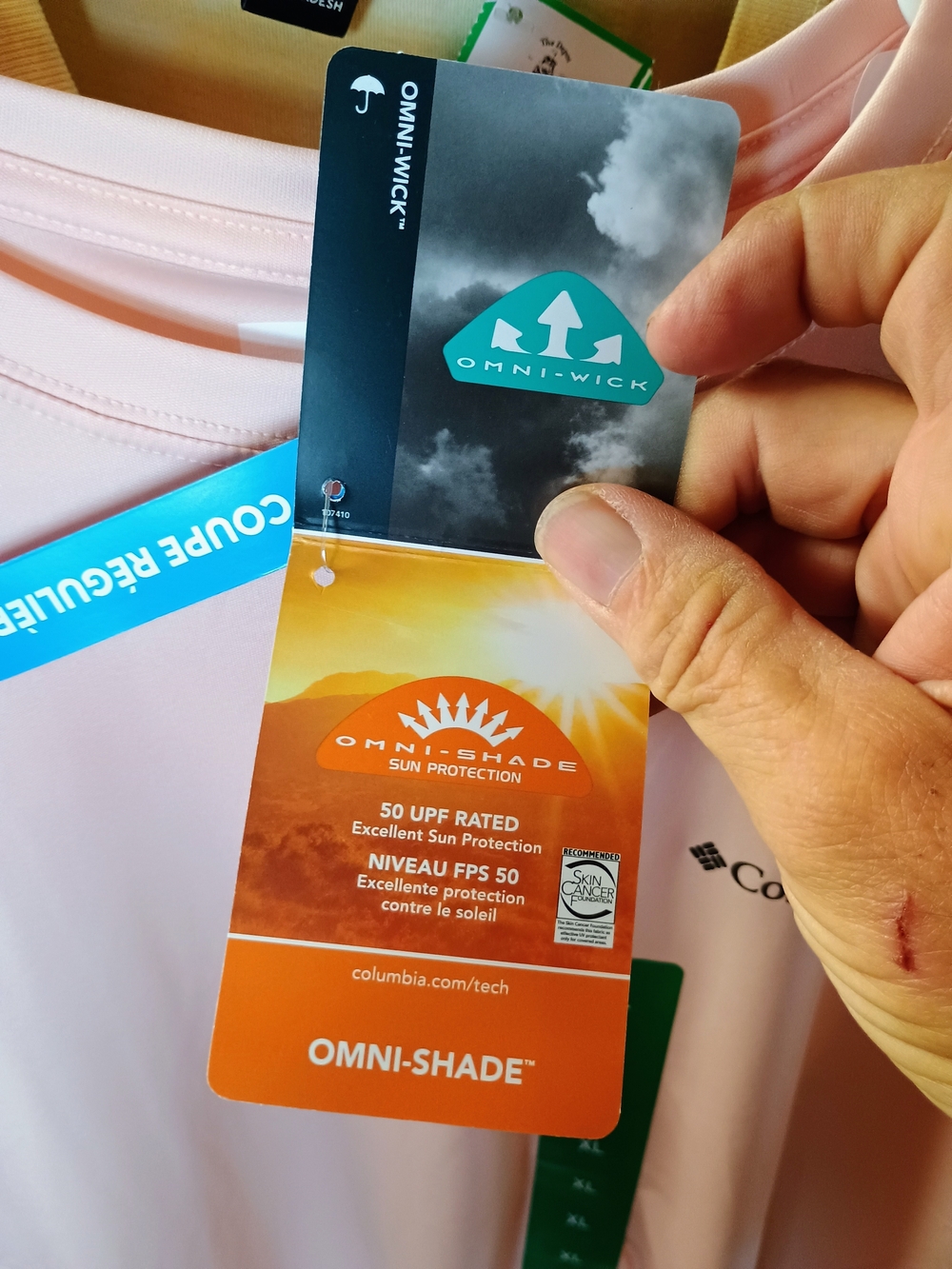 Columbia Peach Long Sleeve Performance Shirt Bin 10 - Picture 3 of 5